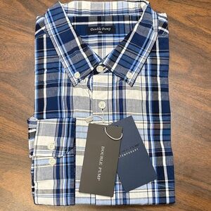 Blue Plaid Button Down Shirt